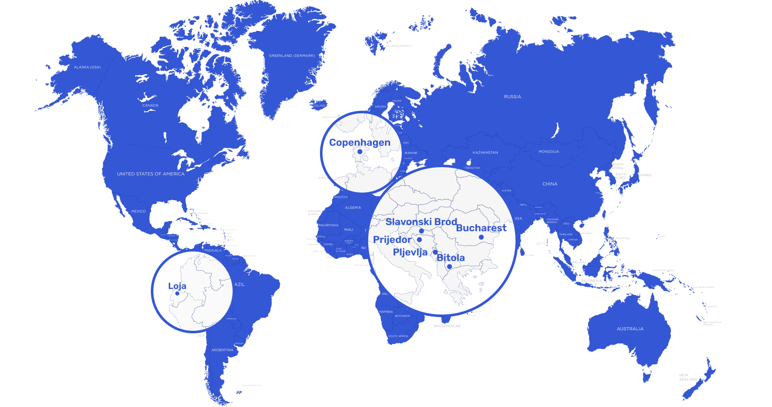 world map tipo global presence